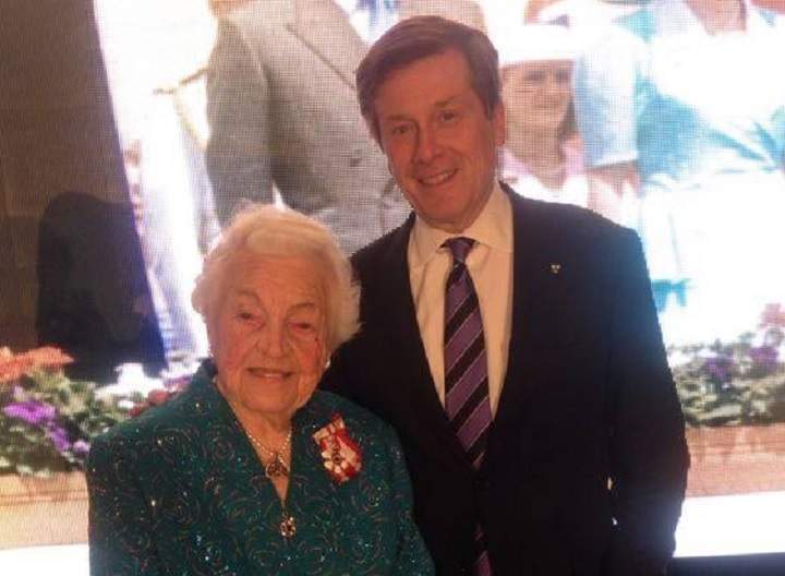 Mississauga Mayor Hazel McCallion endorses John Tory for mayor of Toronto.