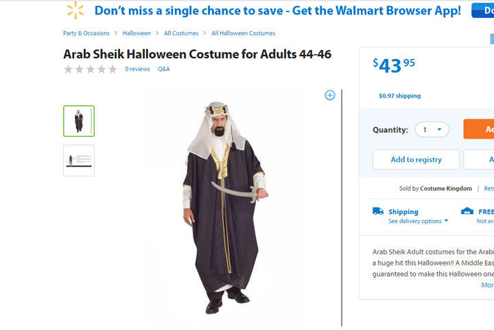 UPDATE: Walmart pulls controversial costume, apologizes - image