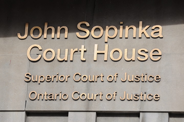 The John Sopinka Ontario Court House is seen in this file photo. 