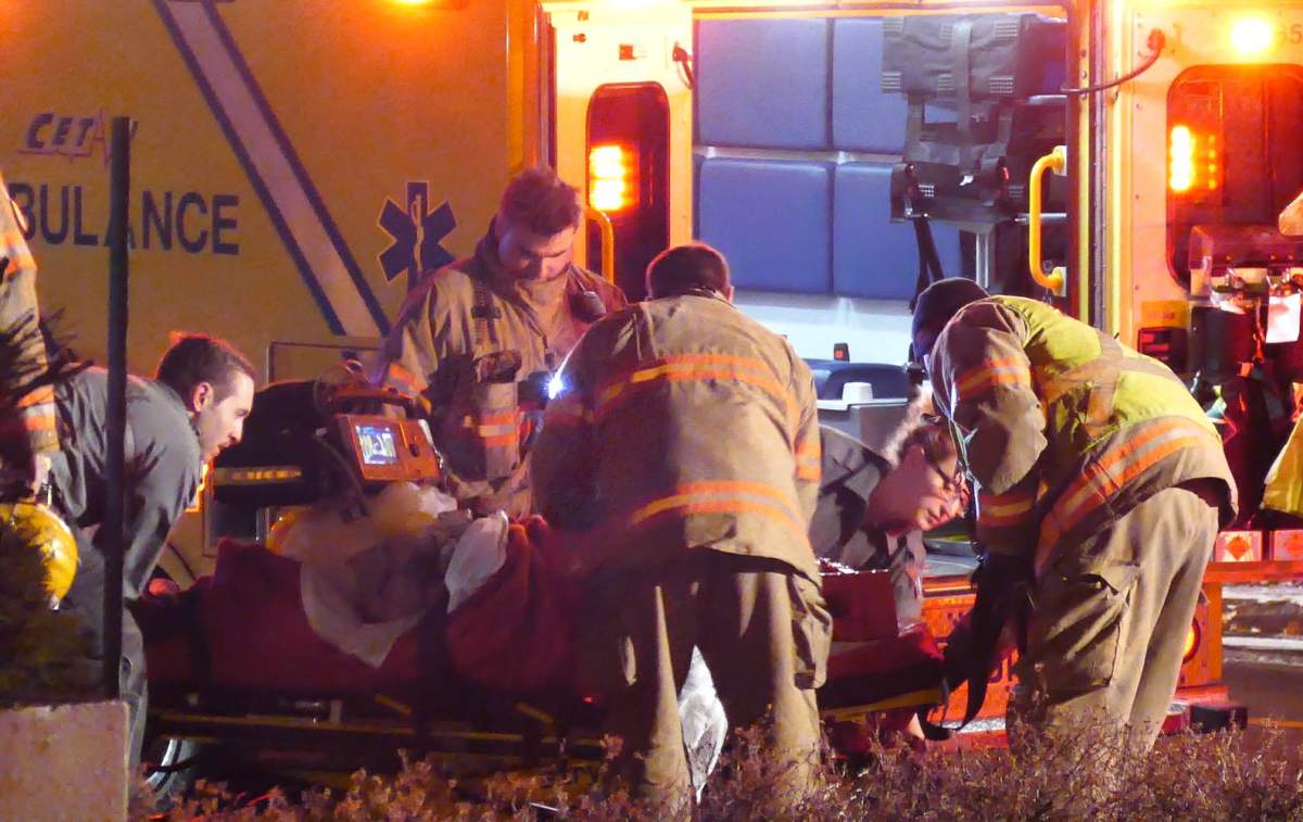 First responders on the scene of a South Shore fire.