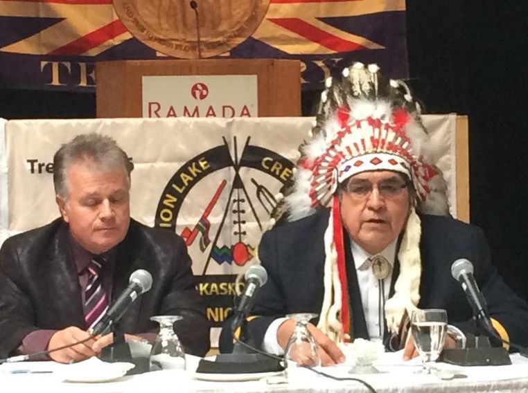 Onion Lake Cree Nation Chief Wallace Fox says  C-27 violates historic treaty rights. 