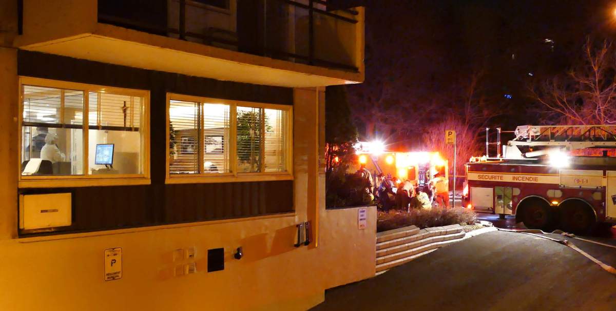 First responders on the scene of a South Shore fire.