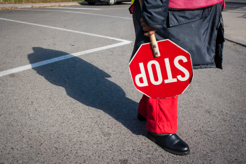 In Ontario, failing to obey a crossing guard may result in a $180 fine along with three demerit points.