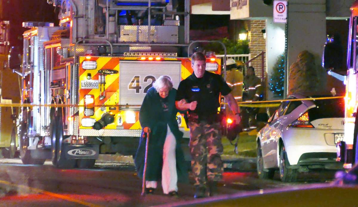 First responders on the scene of a South Shore fire.