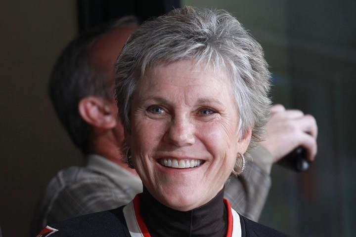 Renowned Canadian singer Anne Murray attends an NHL game between the Ottawa Senators and the Winnipeg Jets, at Scotiabank Place on October 20, 2011
