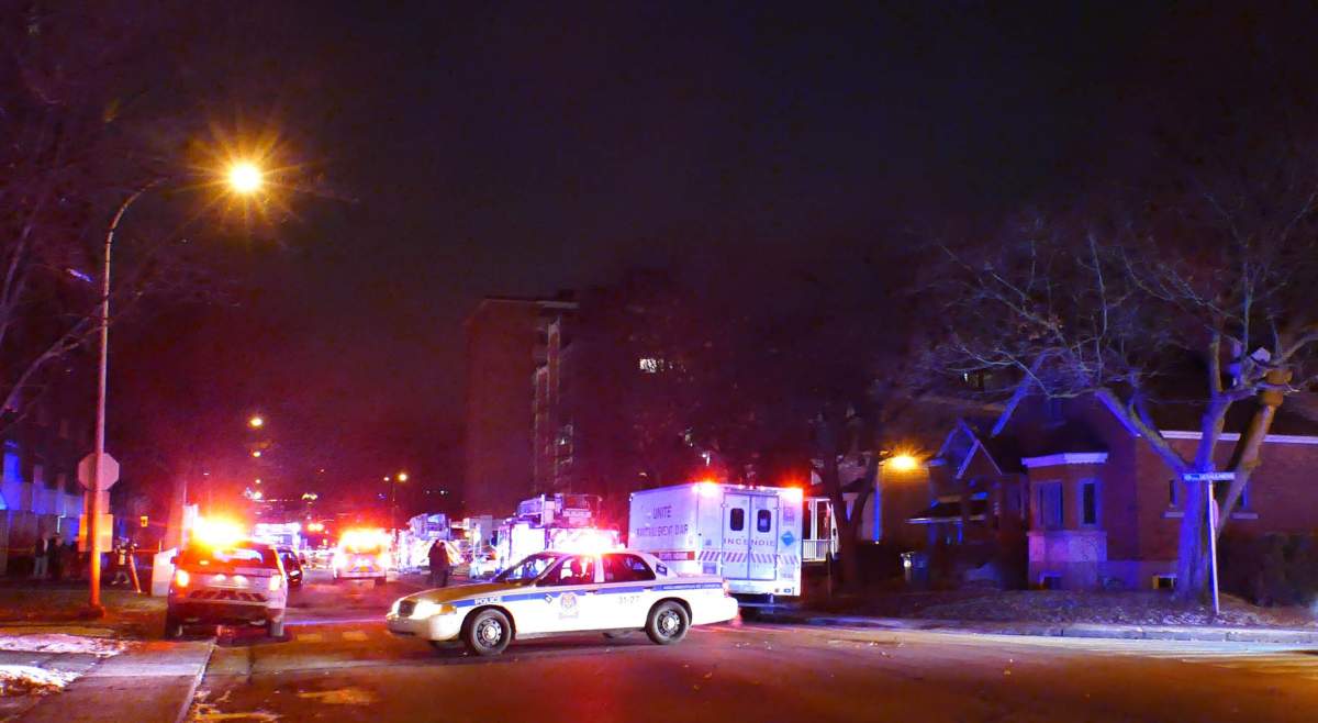 First responders on the scene of a South Shore fire.