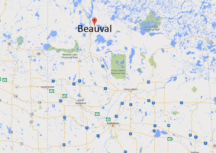 Two people were killed in a collision between a car and a SUV on Friday in northern Saskatchewan.