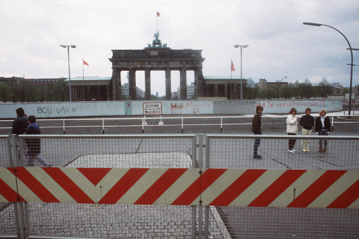 The Brandenburg Gate in 1984