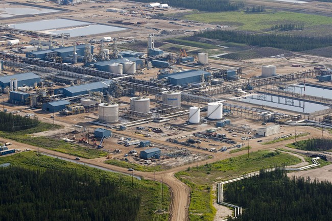 A Suncor oil sands facility is pictured near Fort McMurray, Alta.