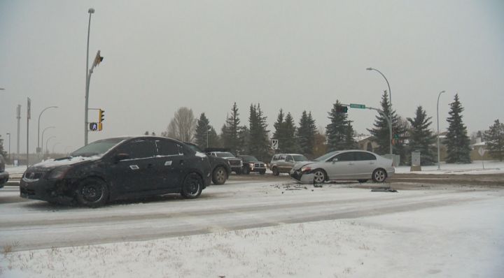 A crash in the area of Hermitage Road and Victoria Trail Saturday, Nov. 8, 2014.