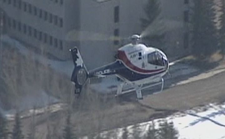 Edmonton police helicopter. 