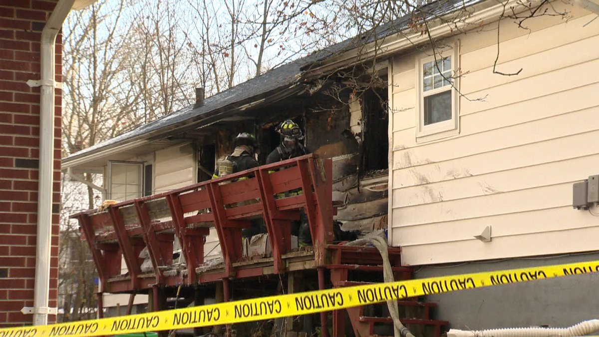 No one was hurt in a fire that struck this home along Kings College Road. 