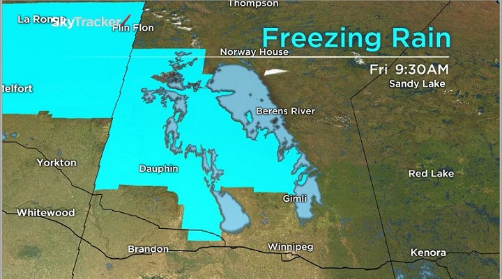 Freezing rain warnings issued for western Manitoba - image