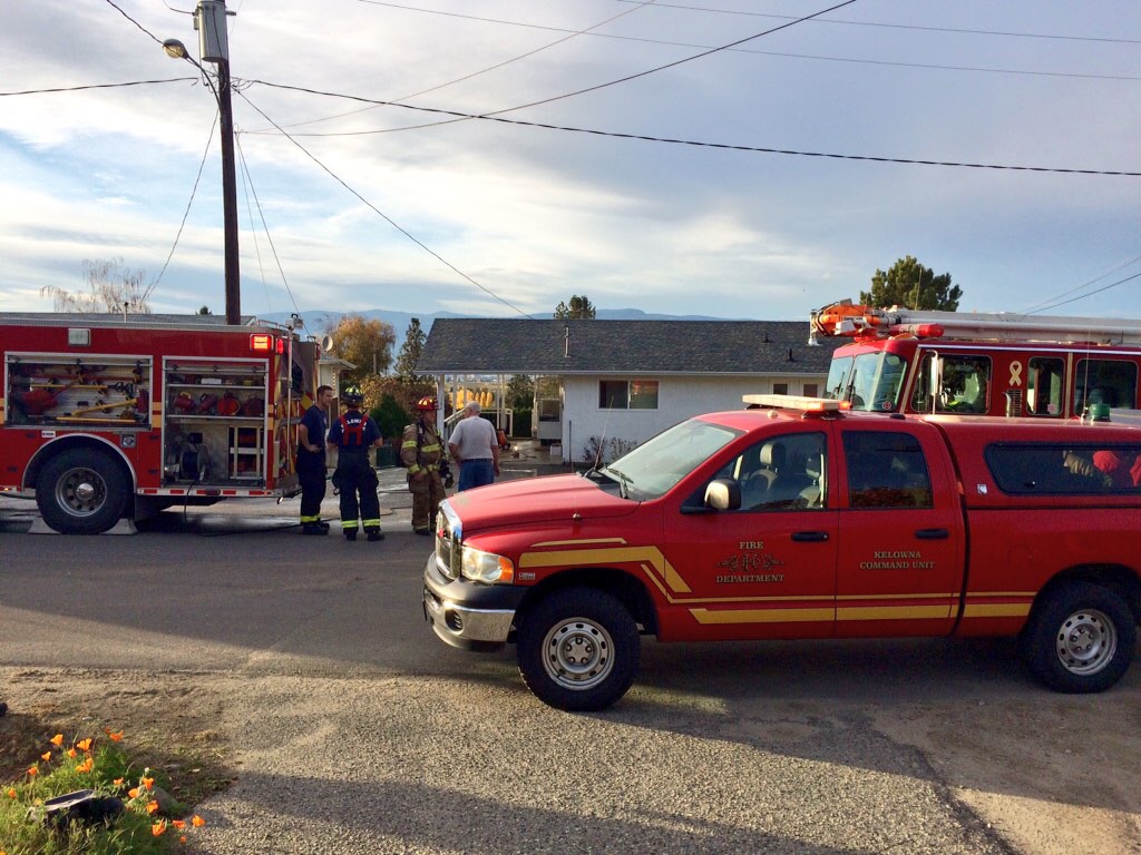 Fire crews were called to a home on Charleswood Drive Friday afternoon. 