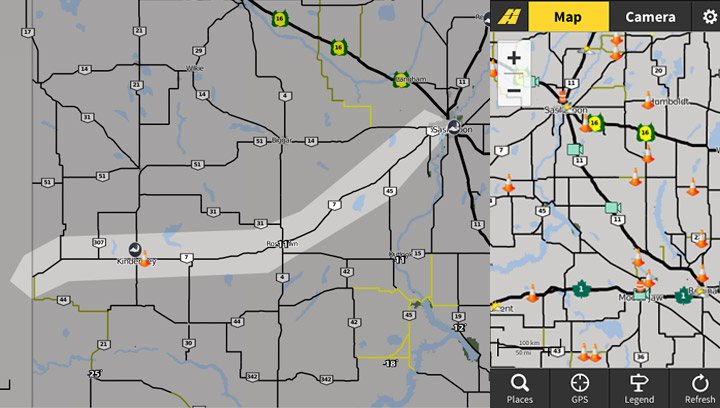Updated mobile site, travel planning route locator among upgrades to Saskatchewan’s Highway Hotline.