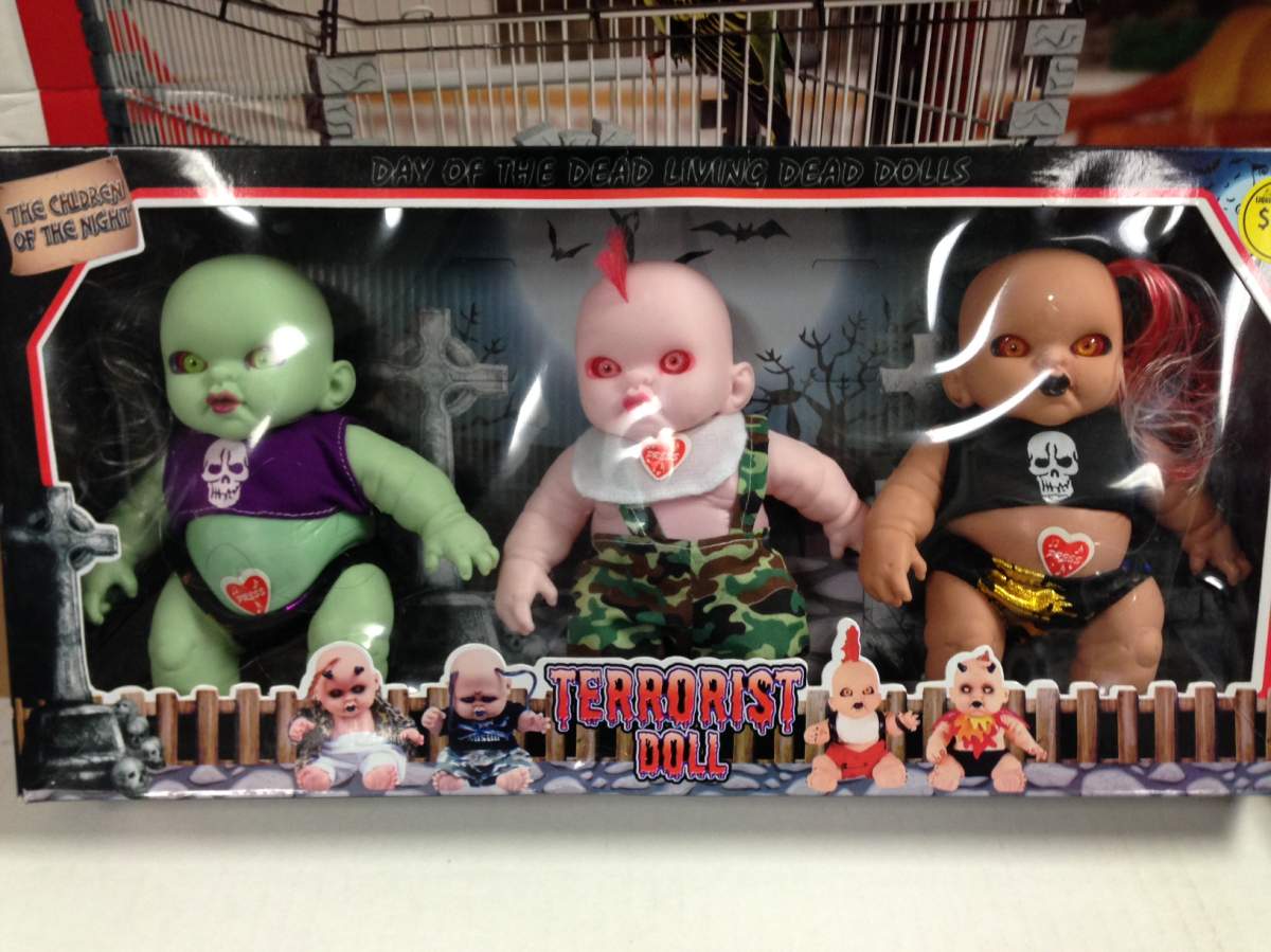 Some people are upset over these "terrorist" dolls being sold in Edmonton.