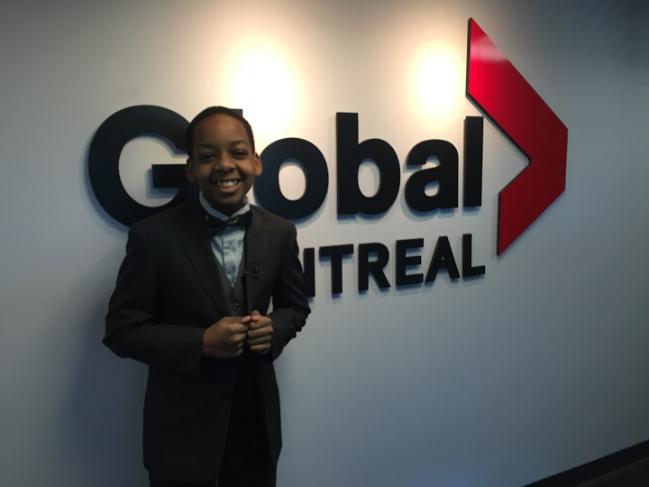 Daniel Clarke Bouchard passes by the Global Montreal Morning News.