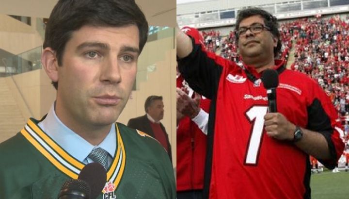 The bet has been placed between Edmonton's Don Iveson and Calgary's Naheed Nenshi. 