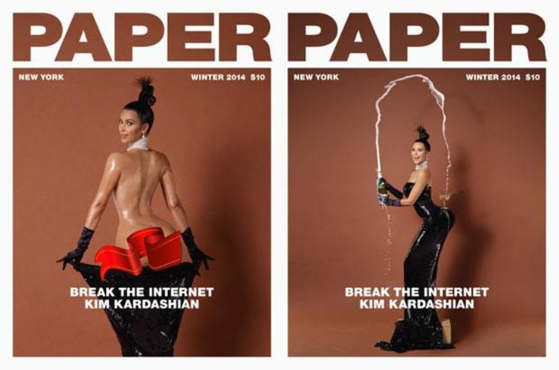 Reality star Kim Kardashian is generating headlines for appearing nude photo on the winter cover of Paper magazine. 