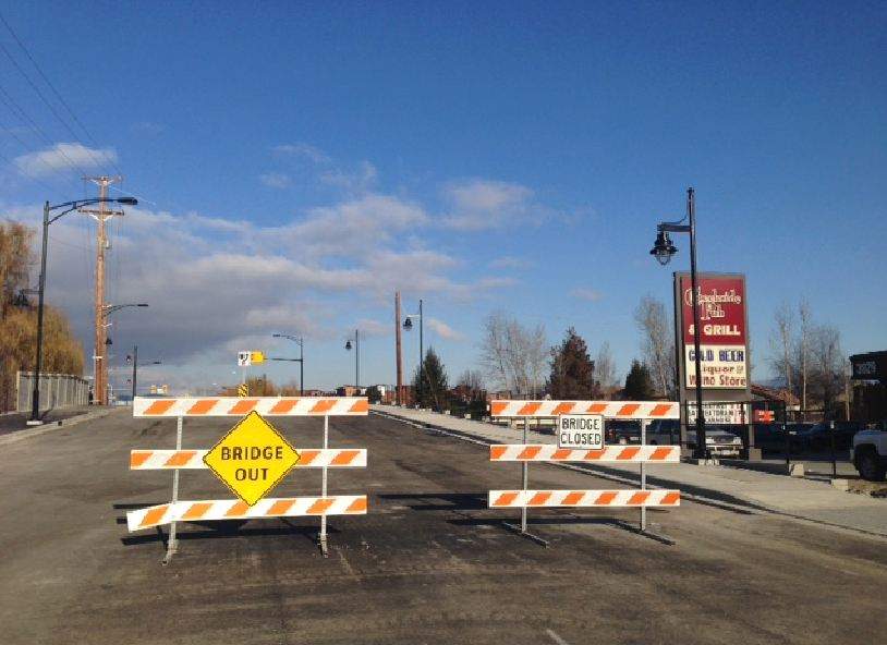 Lakeshore Road reopens after a six month-long closure to accommodate the construction of a new bridge. 