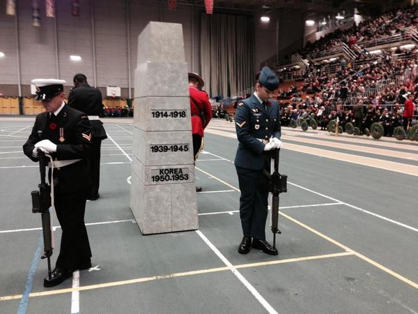 Remembrance Day at the U of A Butterdome; November 11, 2014