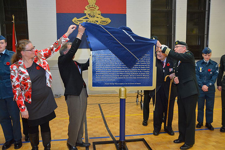 John McCrae honoured in Guelph ahead of Remembrance Day