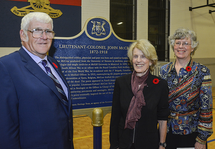 John McCrae honoured in Guelph ahead of Remembrance Day