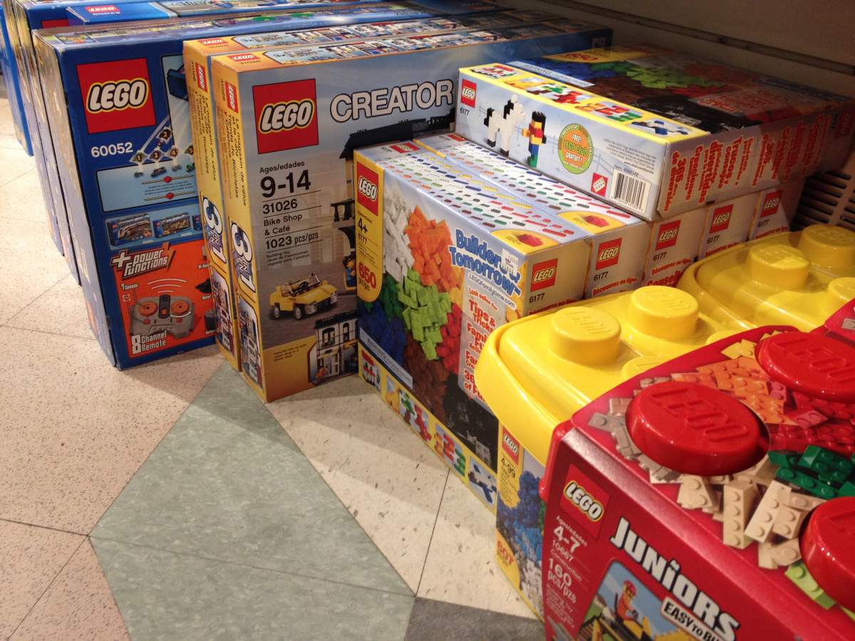 Kite and Kaboodle stocks up on Lego for the upcoming holiday rush.