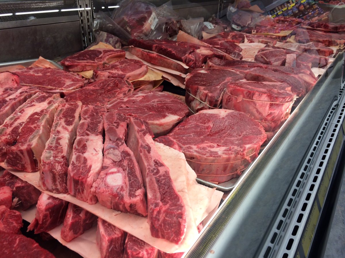 Meat prices at Canadian grocery stores went up by 12.4% in October   .