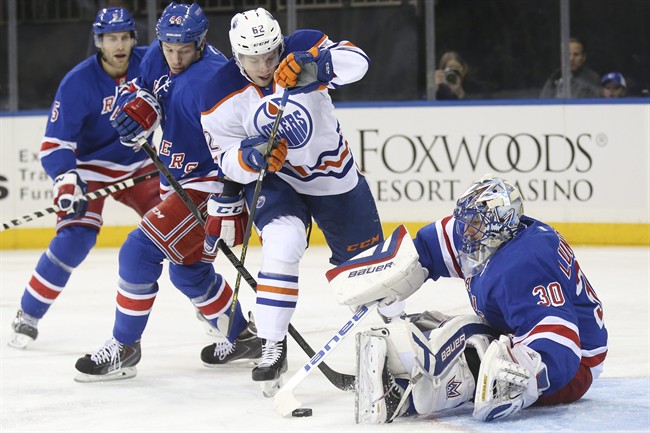 Fasth has 20 saves as Oilers beat Rangers 3-1 - image
