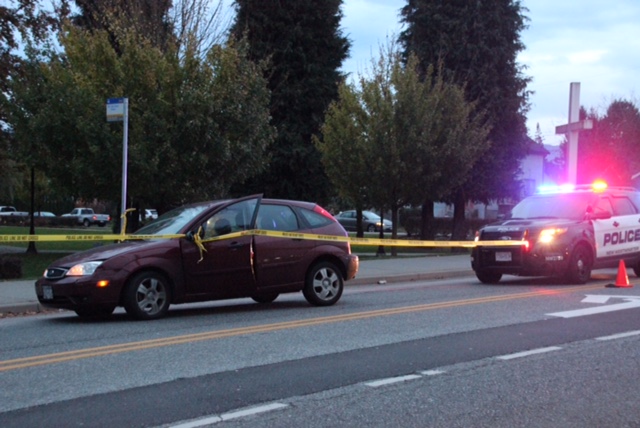 Police are investigating a robbery in New Westminster Wednesday morning.
