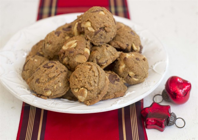 This Nov. 3, 2014 photo shows caramel peanut butter rocks in Concord, N.H. When it comes to holiday cookies, everything depends on the recipe and a few simple techniques.