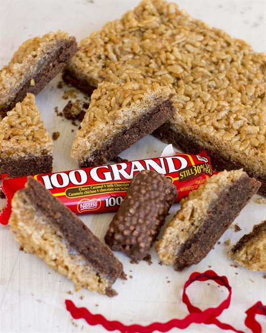 Holiday cookie inspired by 100 Grand candy bars