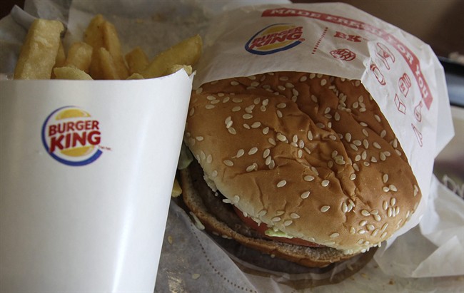 The return of chicken fries at Burger King helped lift sales at the fast-food restaurant chain. 