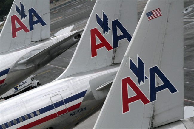American Airlines airplanes parked at their gates at JFK International airport in New York in 2012.