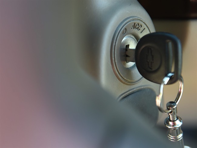 This April 1 2014 file photo shows the ignition switch of a 2005 Chevrolet Cobalt in Alexandria, Va. 