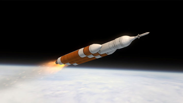 Orion, aboard the Delta IV Heavy, seen here in this artist's concept.