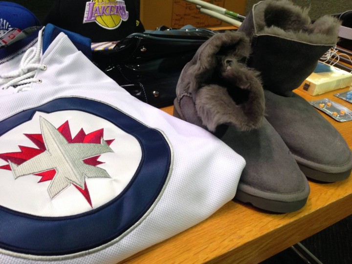 Jets jerseys and UGG boots are popular counterfeit items being sold on the internet and even in some stores.