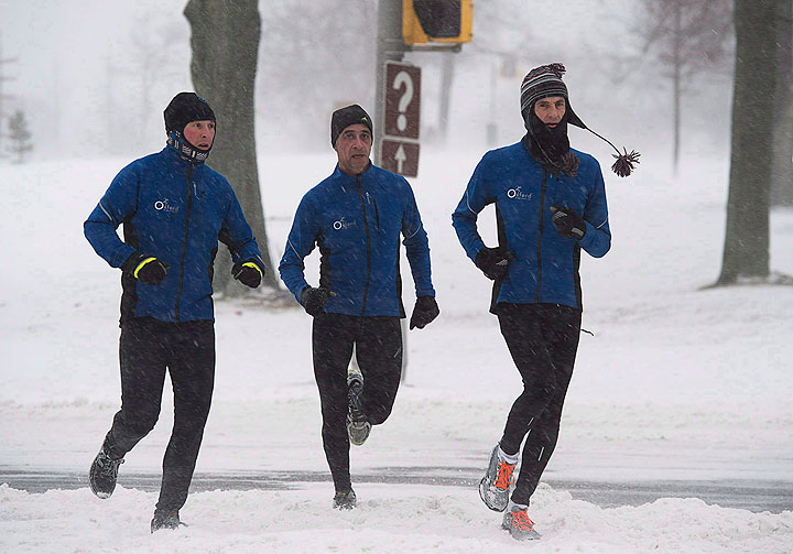 If you’re heading outdoors to exercise during the cold weather, layer properly.