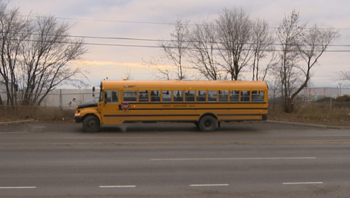 Several students were injured after vehicle cuts off a school bus forcing driver to come to sudden stop.