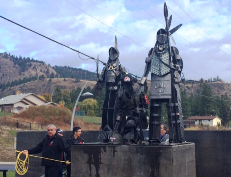 Westbank First Nation unveils new monument to honour soldiers - image