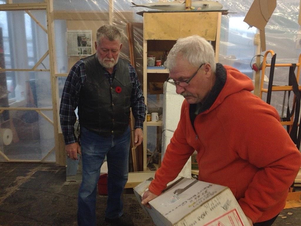 John Cormier, left, is a retired corrections officer who donated tools he wasn't using to the Second Chance program, that helps unemployed NBers find work.
