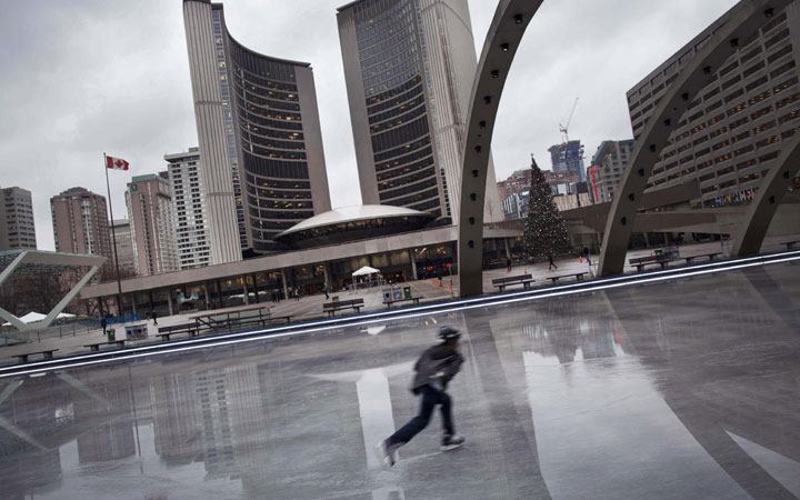 15 of Toronto's outdoor skating rinks opened for the season today. Another 36 will open next Saturday.