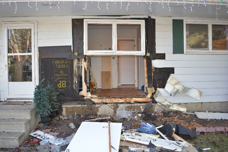 A Sherwood Park family was awoken in the middle of the night this week after a truck slammed into their home.