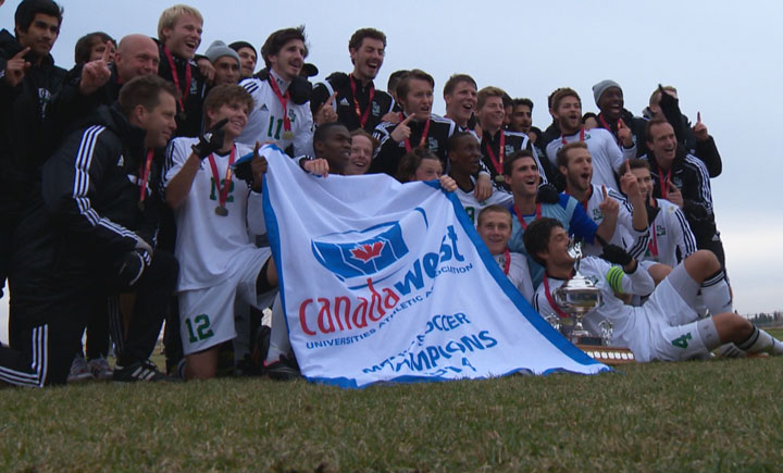 University of Saskatchewan Huskies men’s soccer team achieves historic comeback in Saskatoon Saturday.