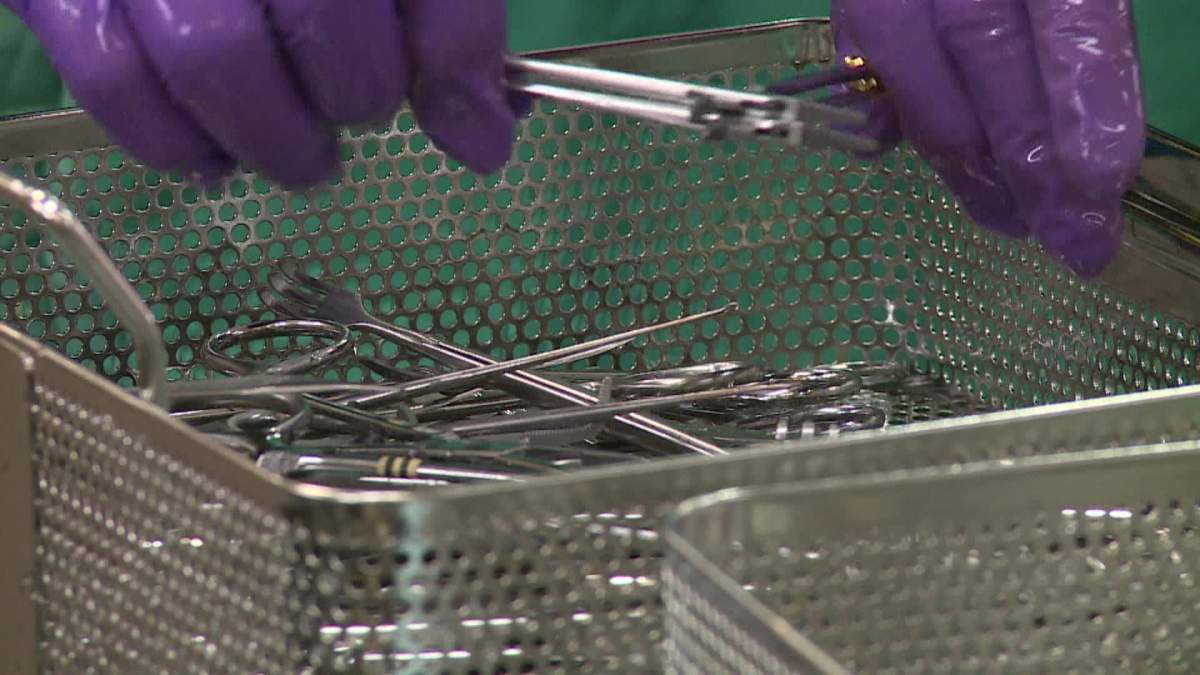 Cause of dark residue on surgical tools at Chinook Regional Hospital has been identified.