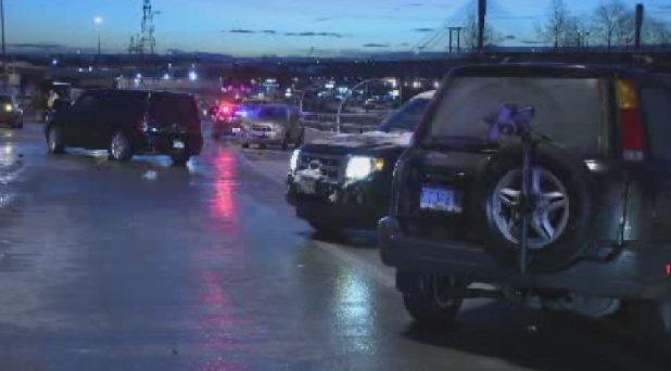 The off ramp at United Boulevard was temporarily shut down due to road conditions this morning.