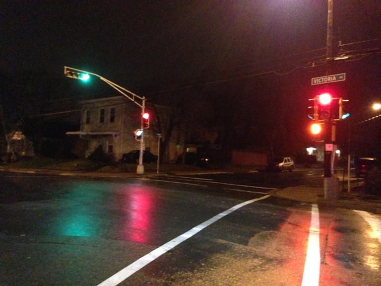 It happened around  8:40 p.m. on Monday at the intersection of Victoria Road and Nantucket Avenue.