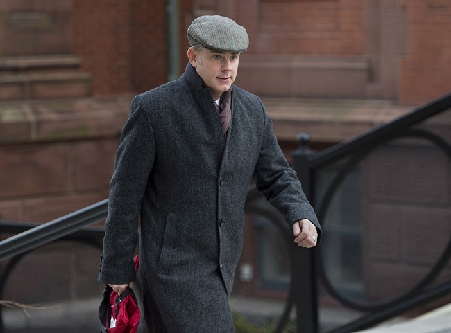 Dennis Oland arrives at his preliminary hearing at the Law Courts in Saint John, N.B. on Wednesday, Nov. 26, 2014.