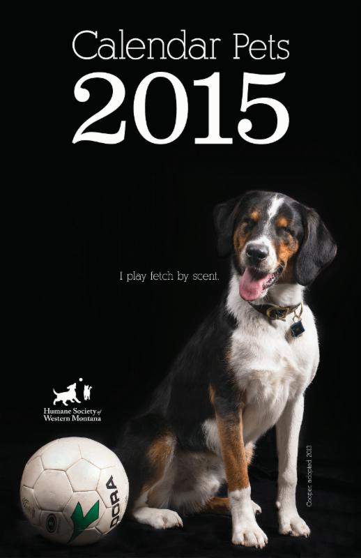 Blind Cooper featured on front of 2015 calendar